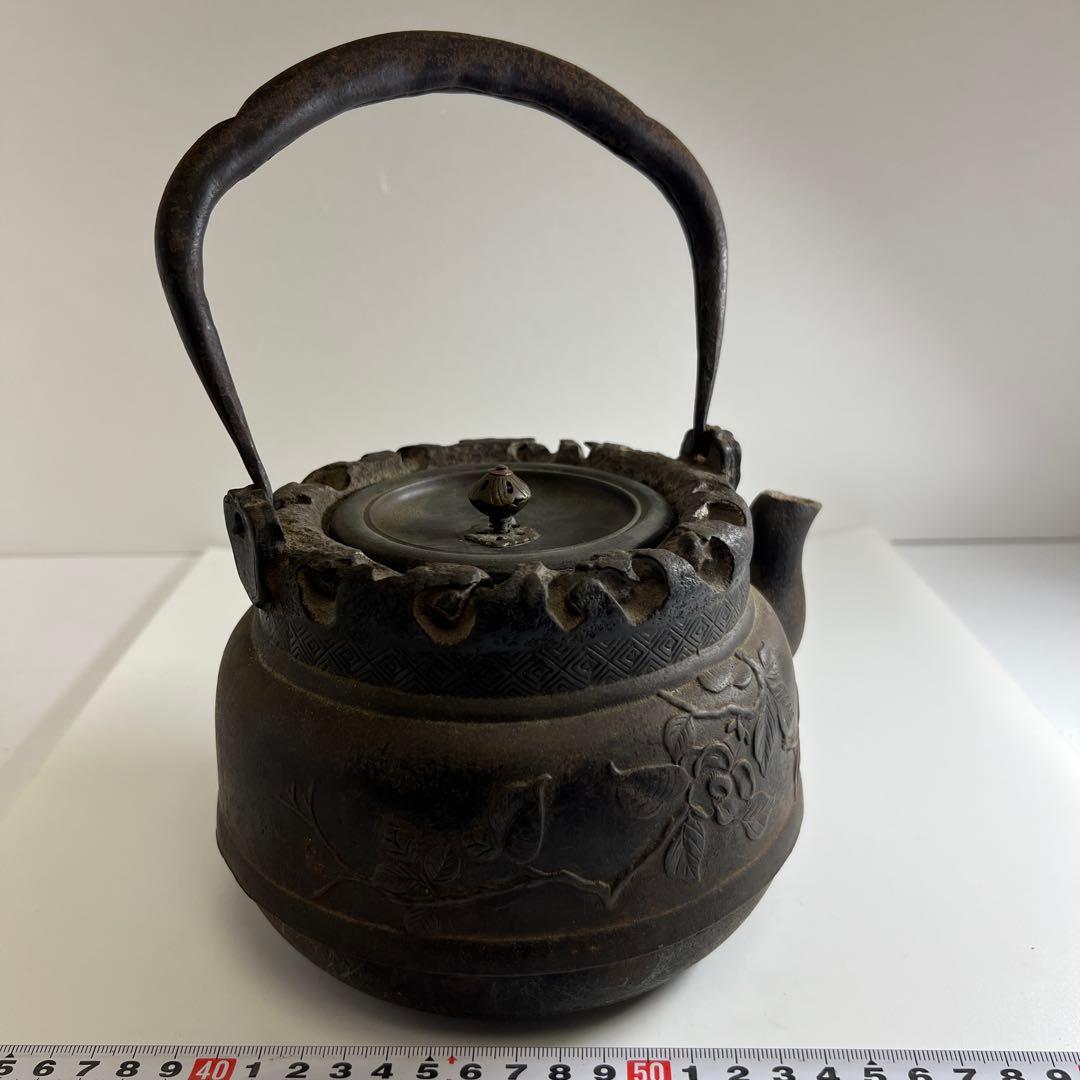専用　金龍堂角印(側部・底面龍文堂蓋鉄瓶2451gトコサオ東な8-0106☆2F