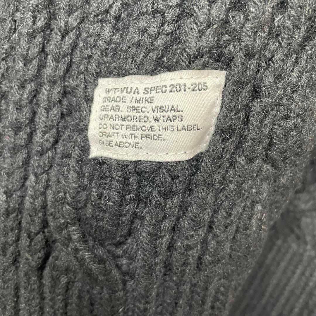 Wtaps カウチンケーブルニット セーター アンゴラ混 ローゲージ ブラック