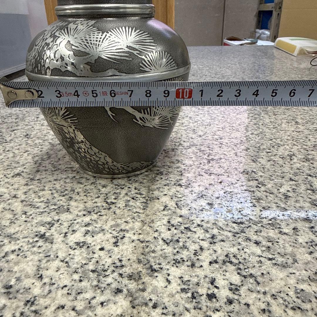 本錫製 茶壷 工芸品 アンティーク 茶道具 茶入れ 小物 格安