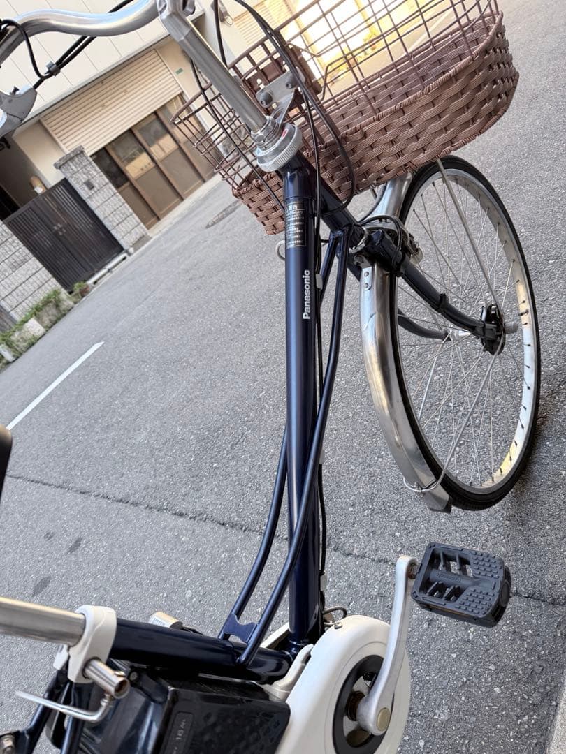 大阪府　Panasonic 電動アシスト自転車 ネイビー　26インチ