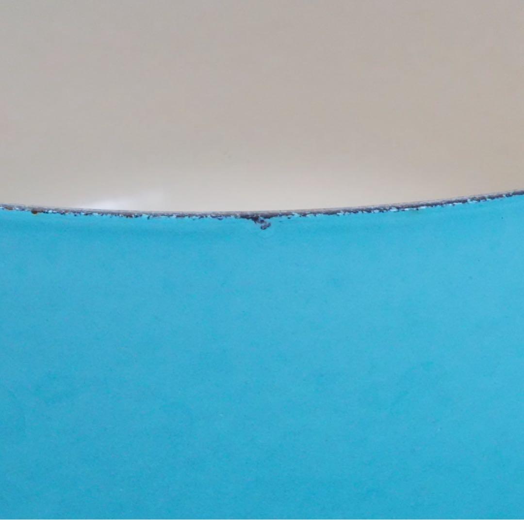 【美品】LE CREUSET　ココット ロンド カリビアンブルー　20cm