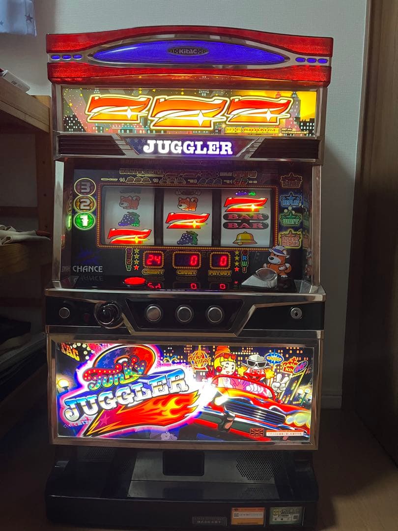 ファンキージャグラー2 メダル不要機付 メダル遊戯用カスタム対応！