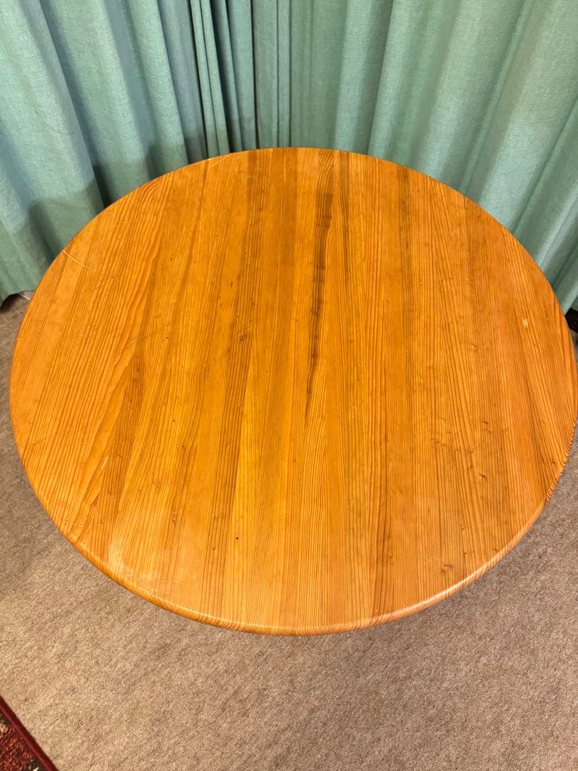 ちゃぶ台　九州産杉無垢材を使った安心な丸座卓