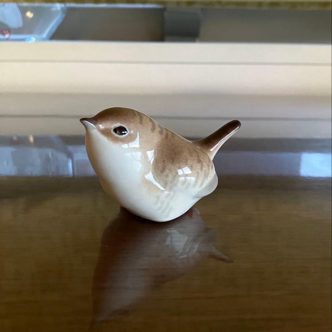 ロモノーソフ　フィギュリン　フィギュア　ミソサザイ　Made in USSR