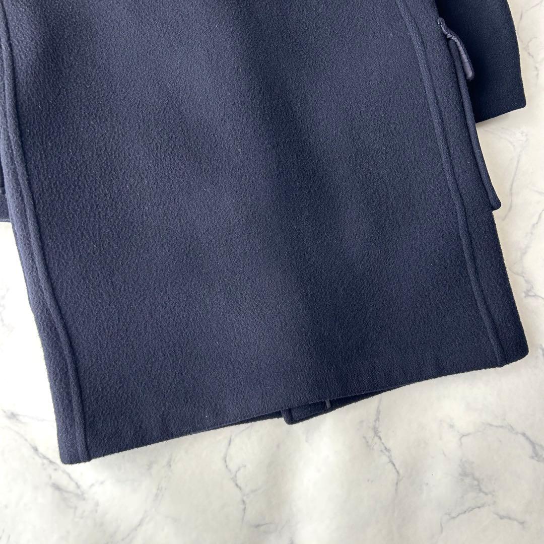 希少✨　バーバリーズ　ダッフルコート　ノバチェック　英国製　ロング　ネイビー