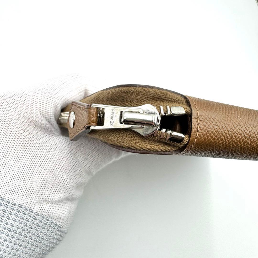 美品✨HERMES エルメス　タブレットケース　ブラウン　レザー