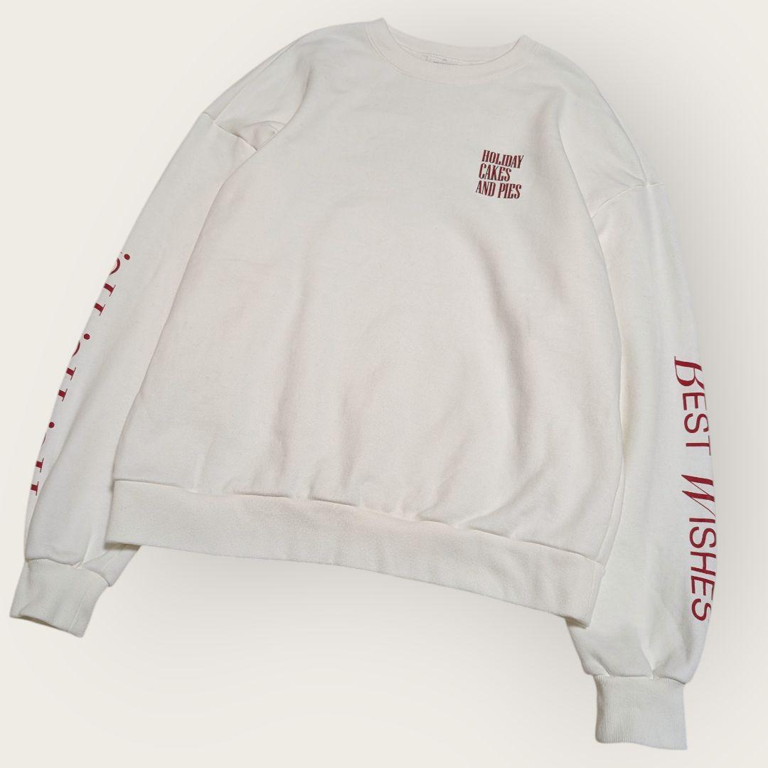 シンゾーン　HOLIDAY SWEAT SHIRT　プリントスウェットシャツ