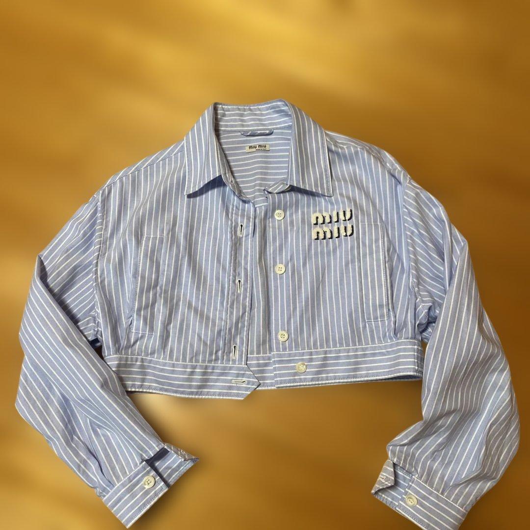 miu miu クロップドシャツ サイズ38