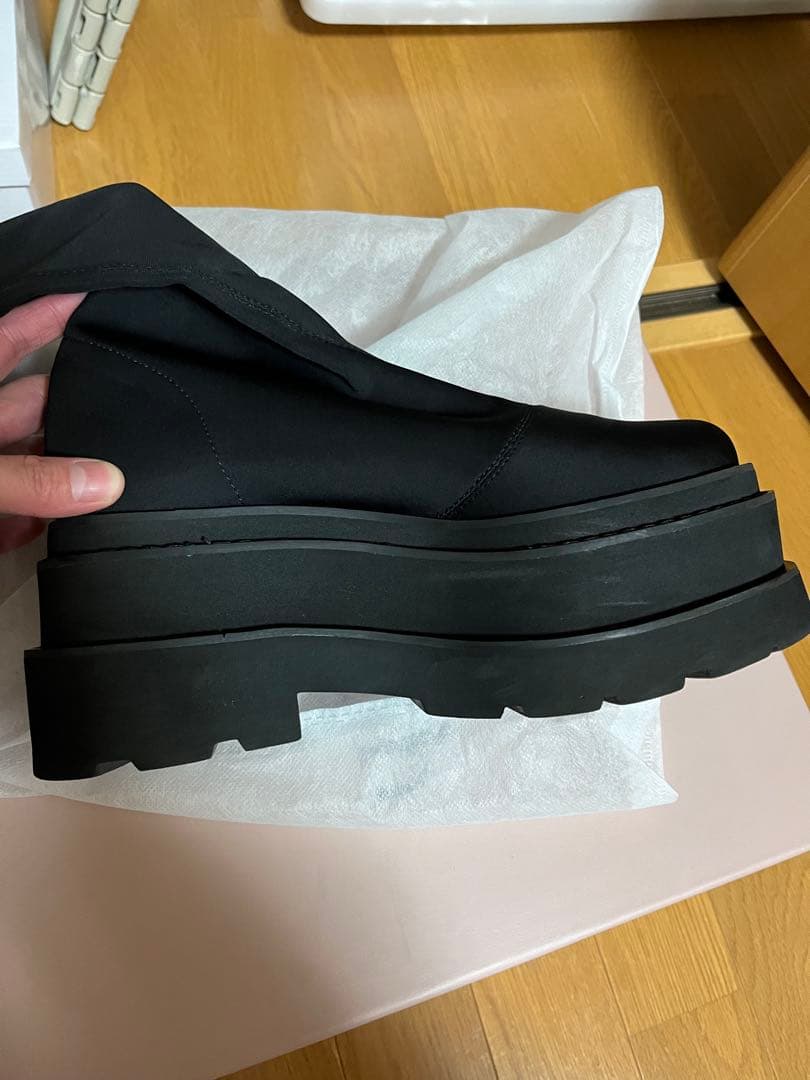 箱無しウルトラストレッチフラットブーツ Darich ダーリッチ