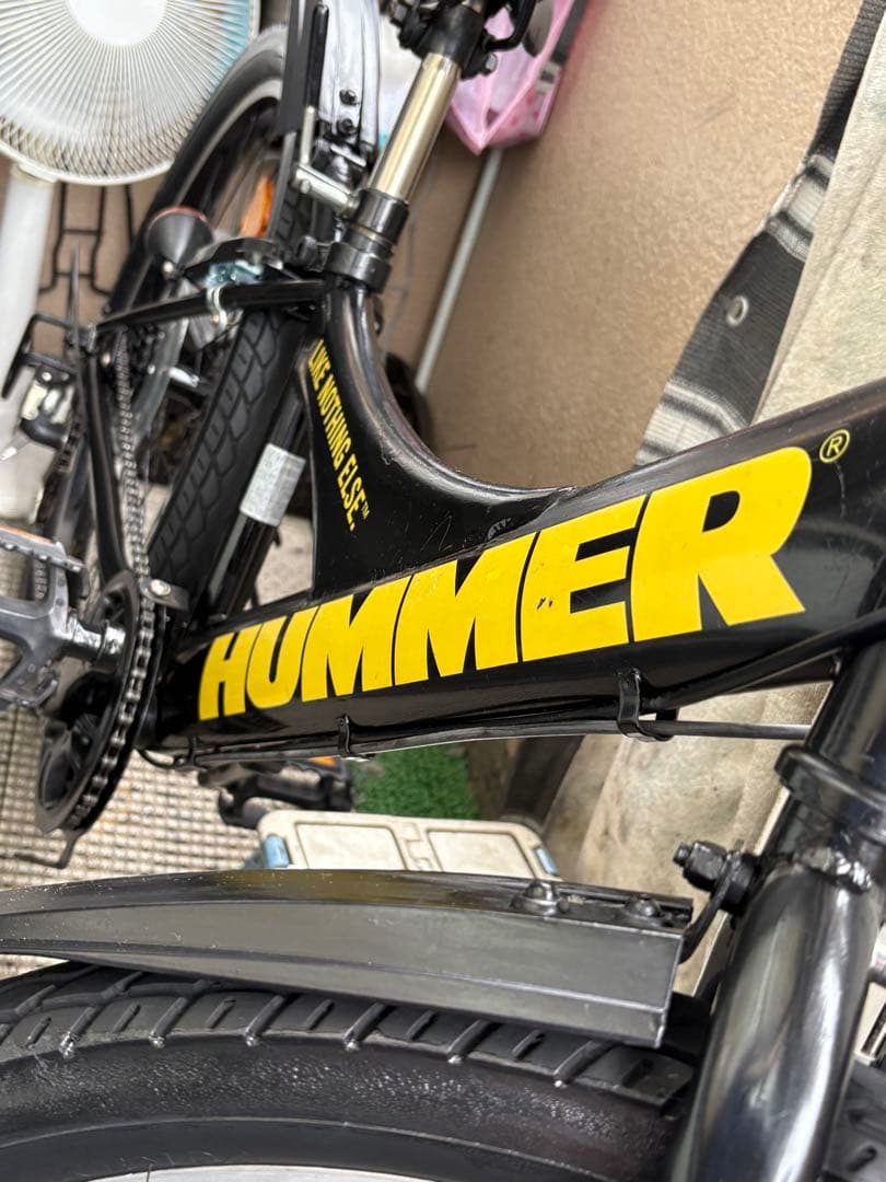 HAMMER ブラック キッズサイクル前カゴ付き(24㌅)お引き取り/配達も可能