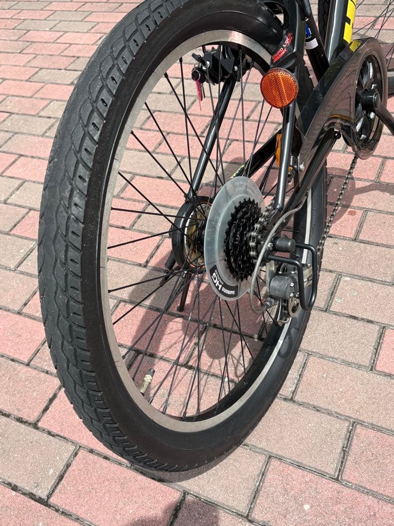 HAMMER ブラック キッズサイクル前カゴ付き(24㌅)お引き取り/配達も可能