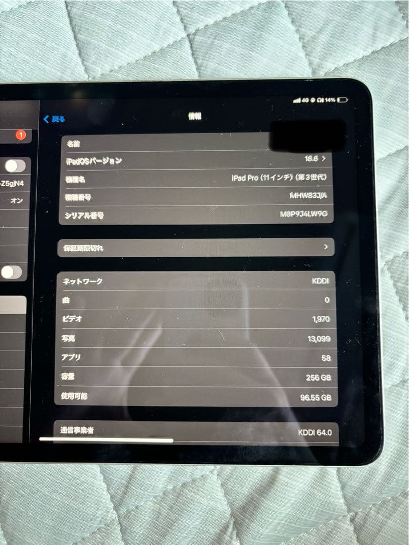 iPad Pro 11インチ wifi＋Cellular 256GB