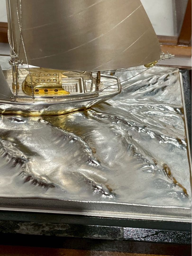 【極美品】武比古 TAKEHIKO 銀製 置物 帆船 ヨット SILVER970