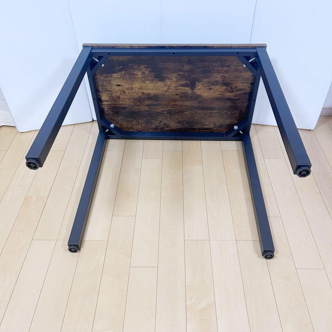 ヴィンテージデスク　アイアンレッグ　幅80 アンティーク調　テーブル　ダイニング