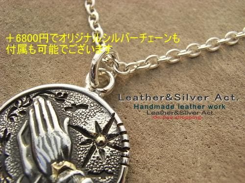 祈りの手　フリーメイソン 秘密結社 　 シルバーネックレス　925　ハンドメイド