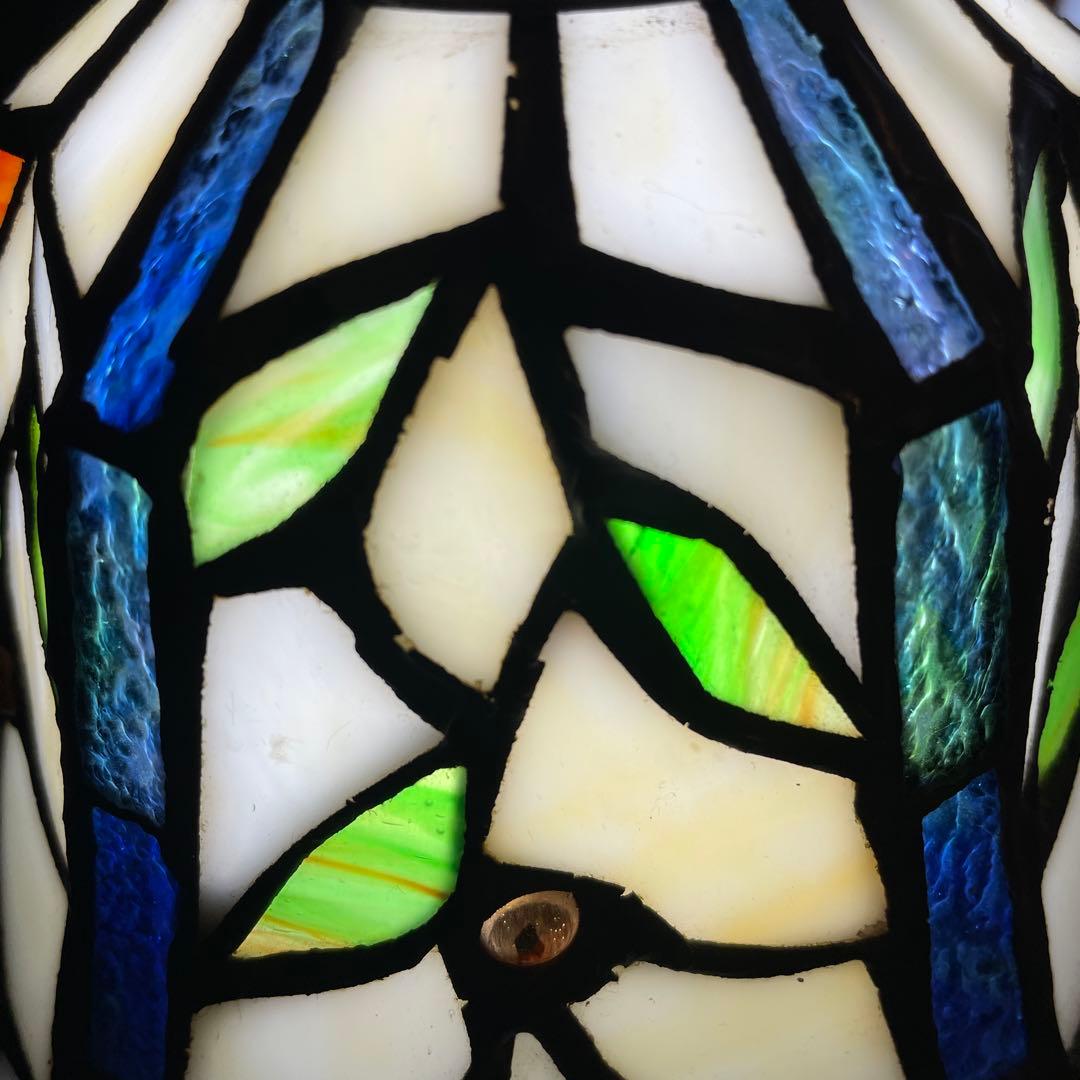 アンティーク・ステンドグラスランプ