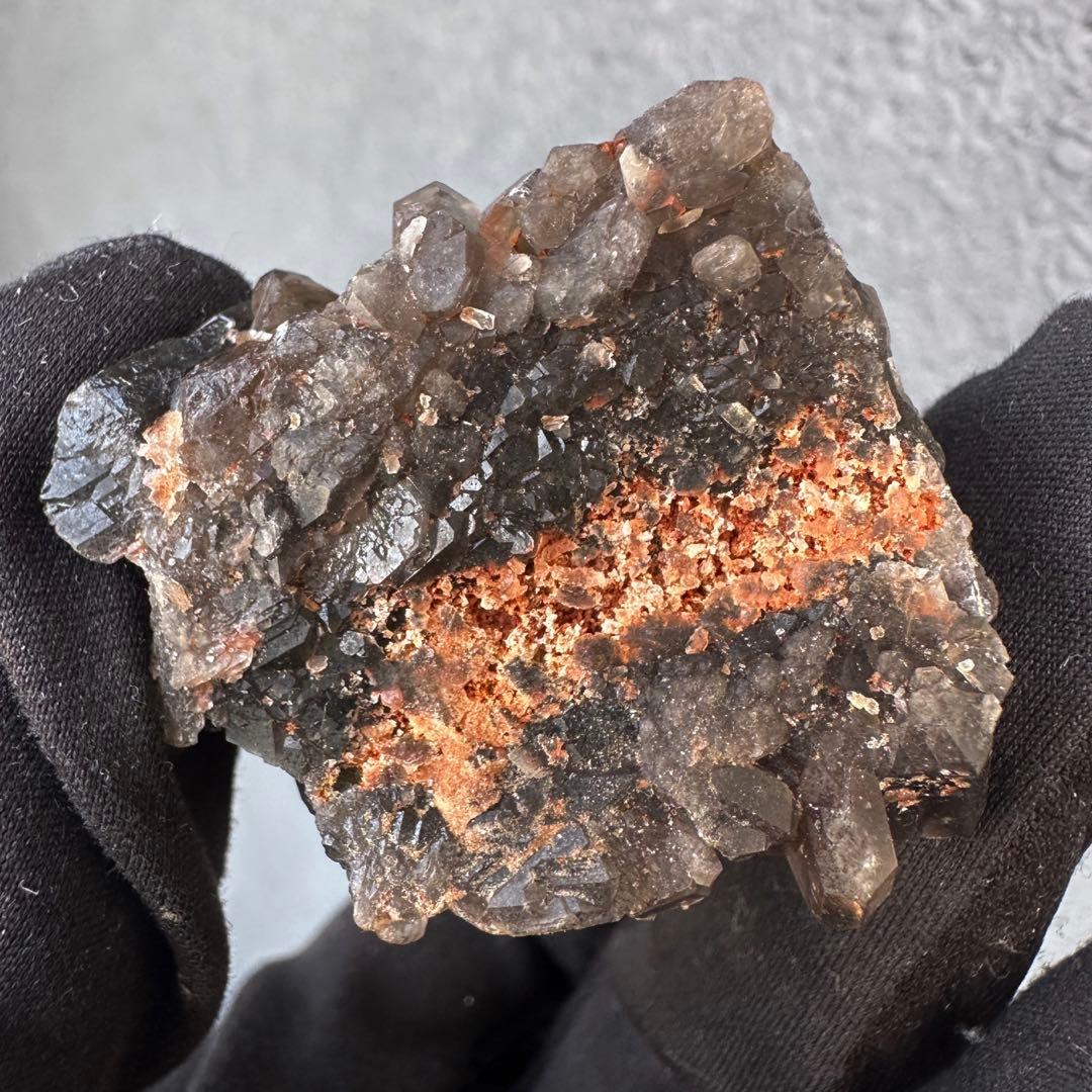 【最強魔除け】守護石モリオンスモーキークォーツ 原石クラスター 黒水晶A1534