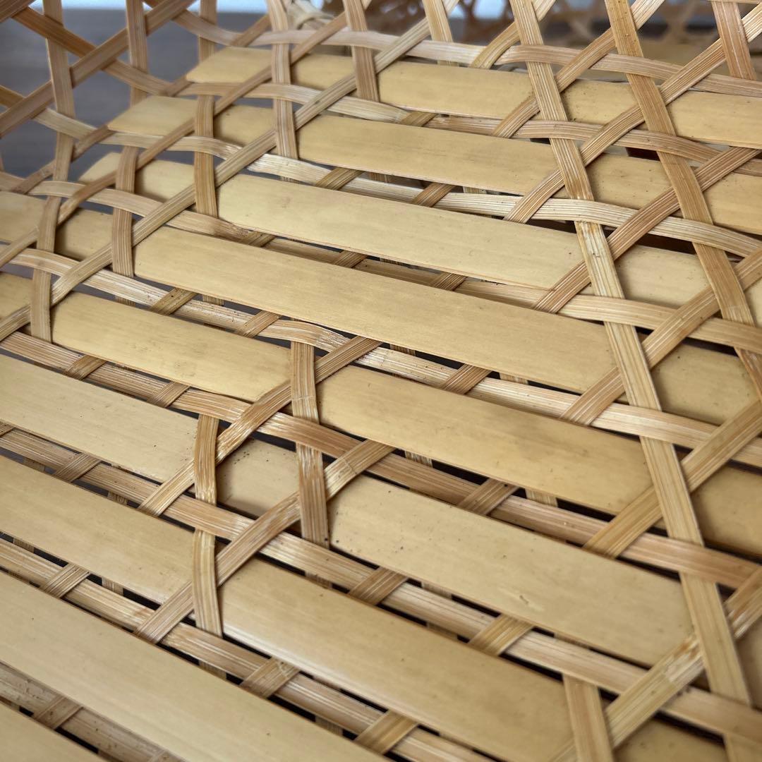 ４点　竹籠　カゴ　六つ目　御膳　水切りカゴ　竹ザル