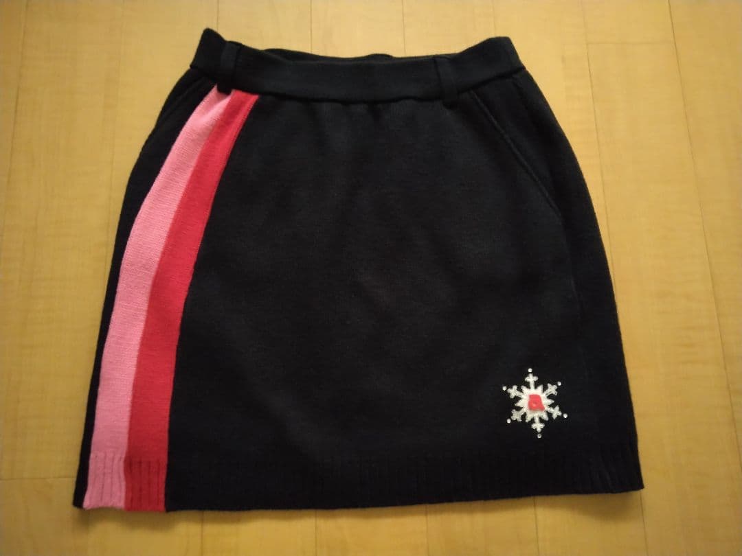 【美品】アルチビオ ピンクニットベスト36 ＆ネイビーニットスカート38 セット