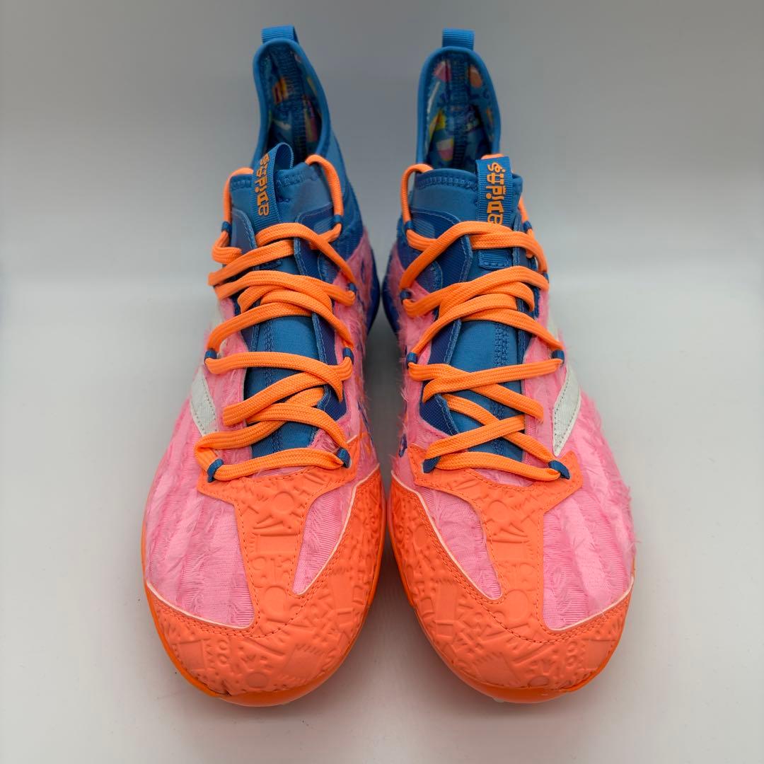 adidas 野球 スパイク ピンク 金具 26.5㎝ ミドルカット 軽量