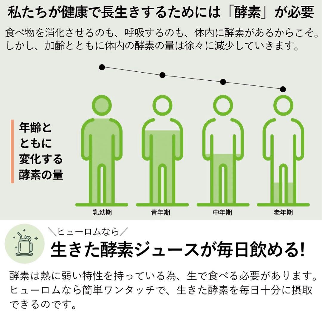 【新品】HUROM H24series 低速ジューサー ネイビー 本体セット