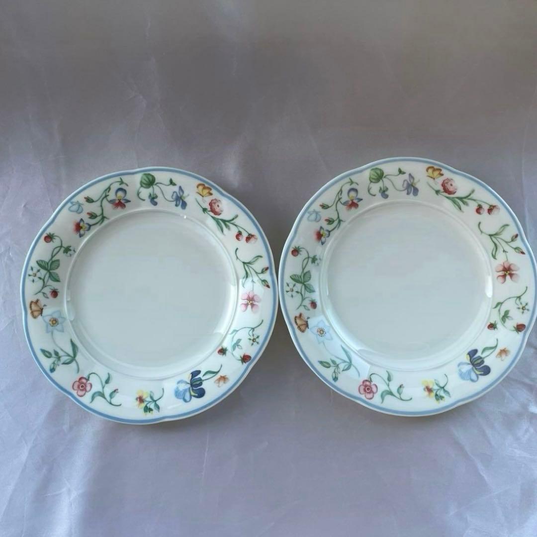 ビレロイ&ボッホ　マリポーサ カップ&ソーサーとプレート2種類の2セット