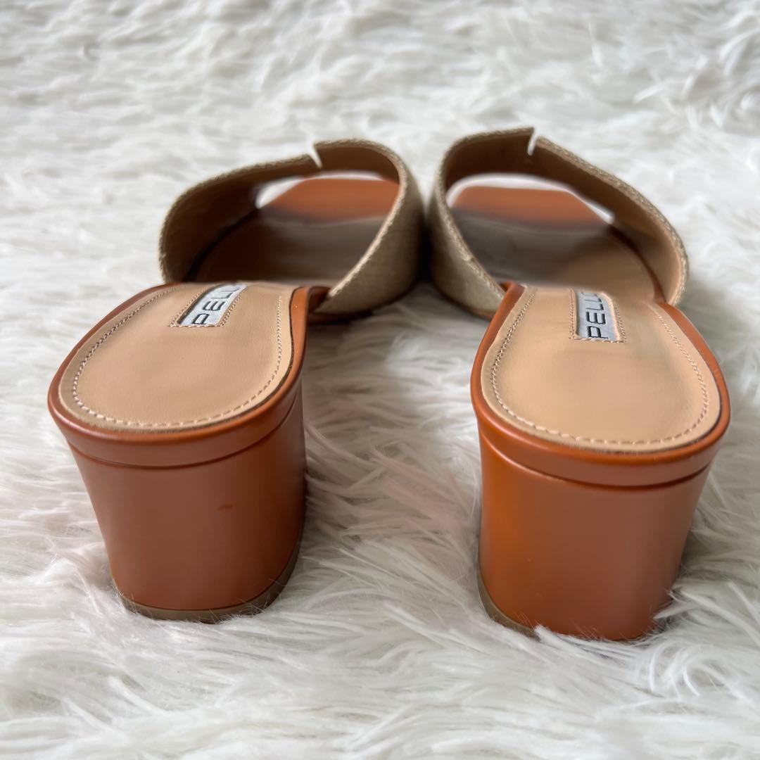 ✨大政絢さん着用✨ 美品 PELLICO リネン ミュール イタリア製 雑誌掲載