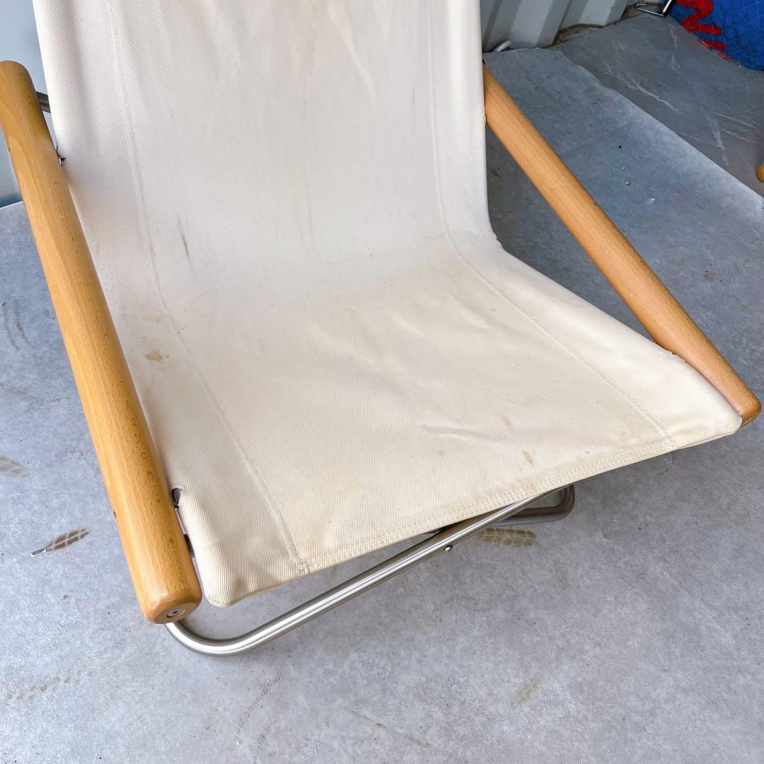 取付無料！ニーチェアX ナチュラルキャンバス地 折り畳み可リラックスチェア✨