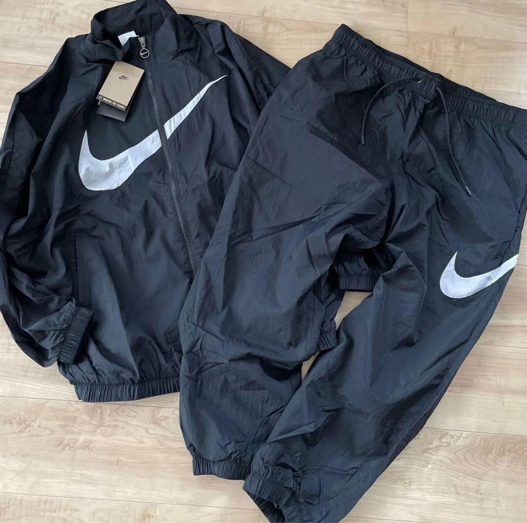 ナイキ　レディース　ウィンドブレーカー　上下セットアップ　ブラック　黒　 XL