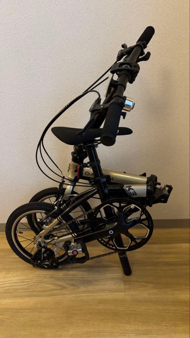 DAHON ( ダホン ) K3 シャンパン　折りたたみ自転車ペダル輪行袋付き