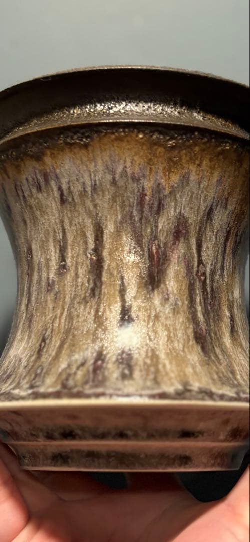 カタチ製作所 Mederu pot バレル Tall Two tonesmoky