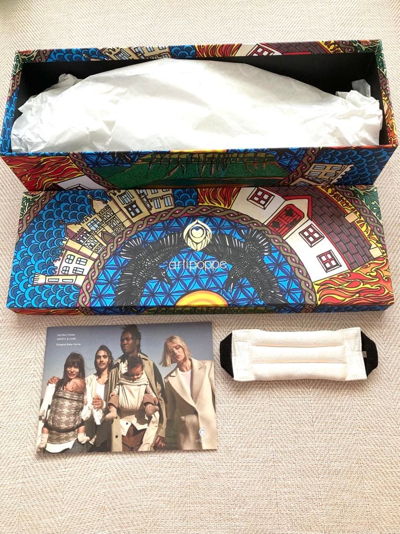 アーティポッペ　ザイガイストツイードW オーガニックヘンプ　千鳥柄　ホワイト