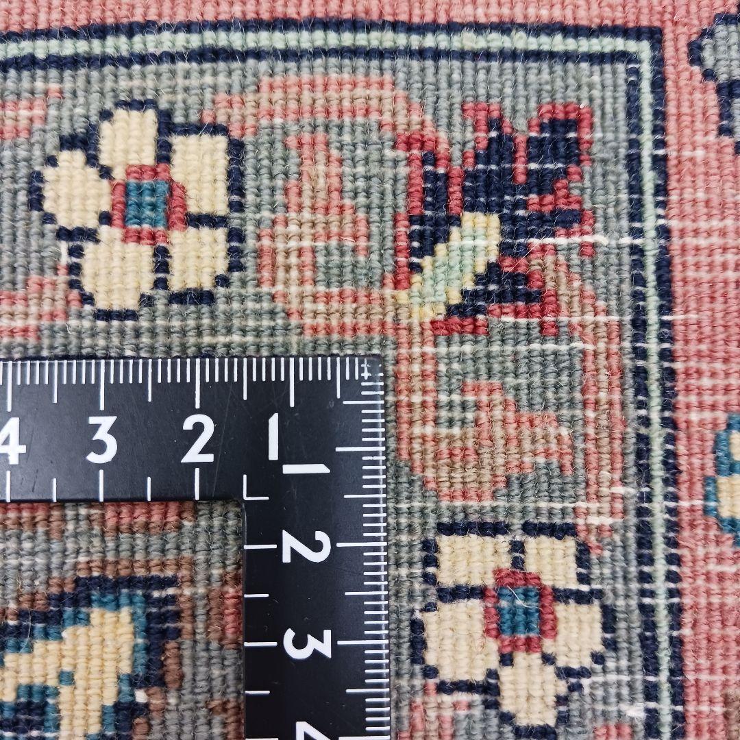 Y2954 高級 パキスタン産 ウール 手織り 大判 224×140㎝