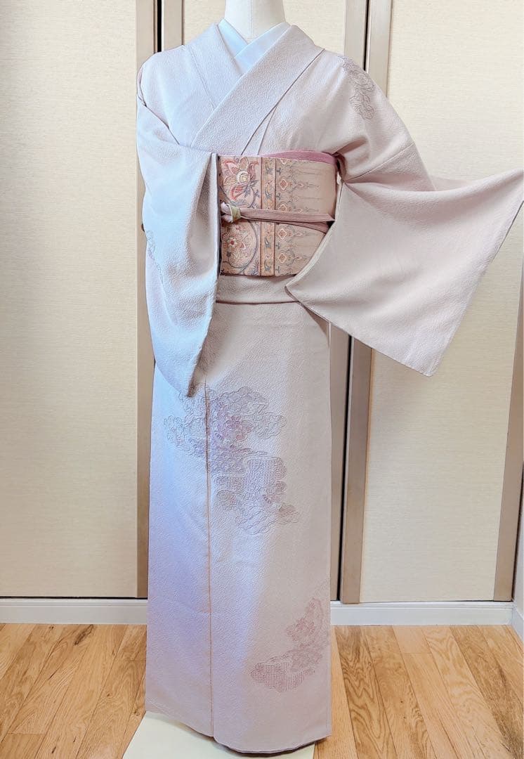 美品　訪問着　フルセット 裄65 スワトウ　卒業式　入学式　結婚式　M L 袋帯