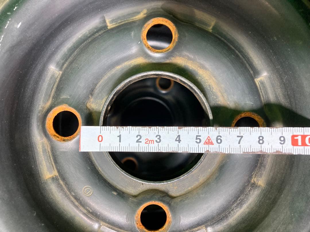 Yokohama 145/80R12 ノーマルタイヤ、鉄ホイール付き4本！