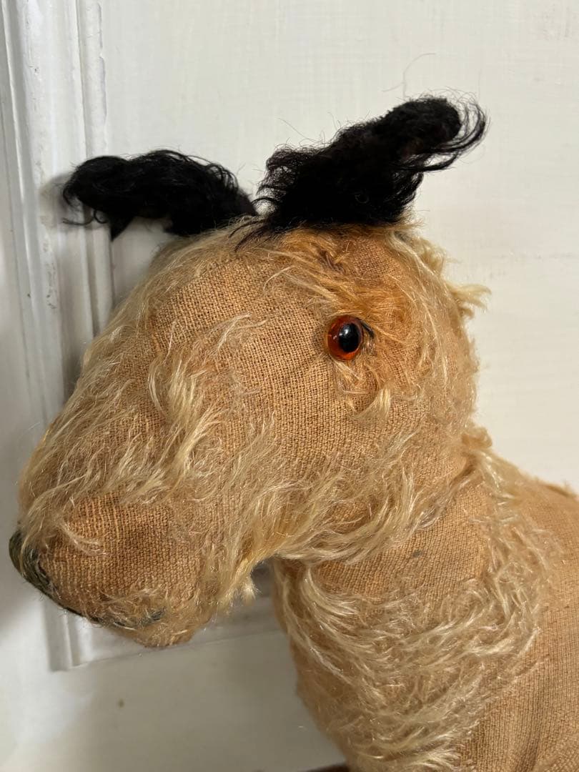 蚤の市　ビンテージ　犬のぬいぐるみ　アンティーク