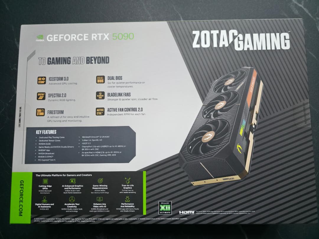 【未開封新品】ZOTAC GAMING RTX 5090 SOLID OC