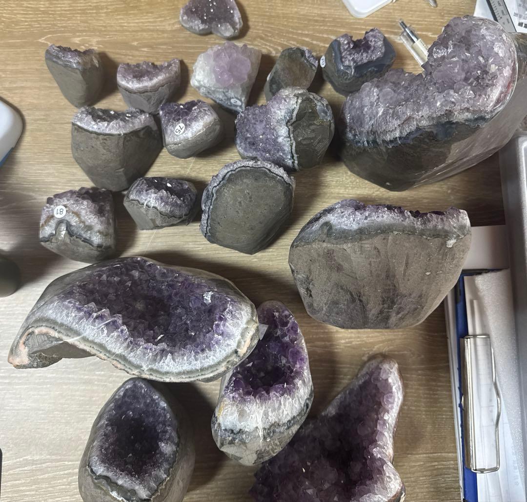 超お得　アメジストクラスター　計18個　まとめ売り
