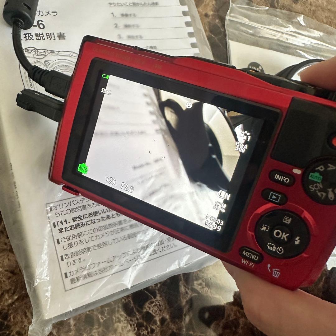 最終日セール❣️OLYMPUS TG-6 水中ハウジングセット レッド赤