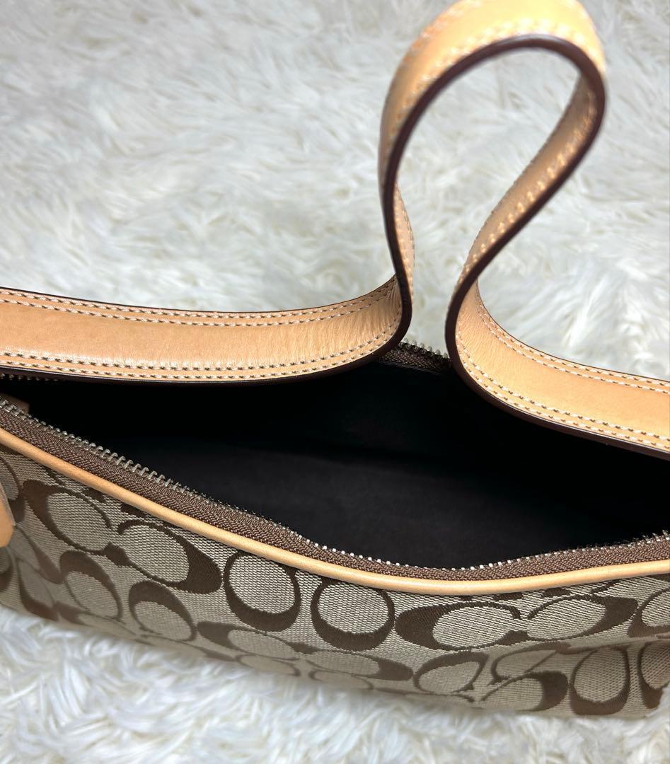 極美品✨COACH シグネチャー　ハンドバッグ　ワンショルダー