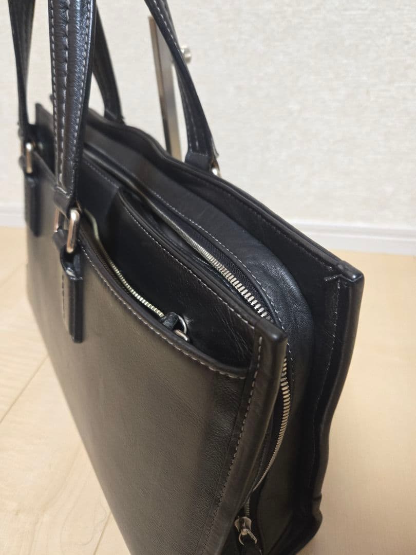 土屋鞄　プロータ　ビジネススクエアバッグ ブラック 保存袋付き