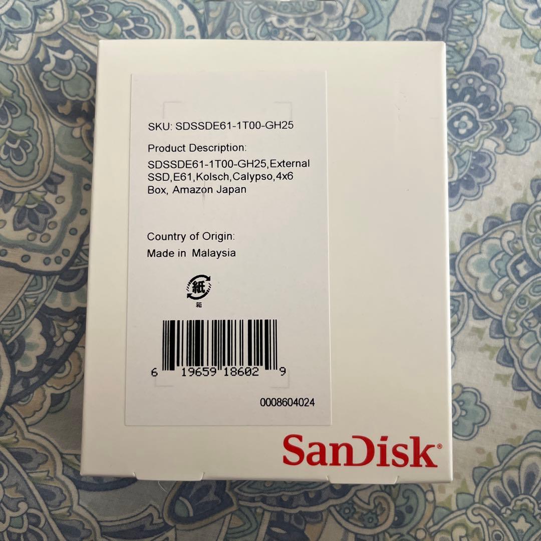 SanDisk 外付けssd 1TB 3点セットがりた