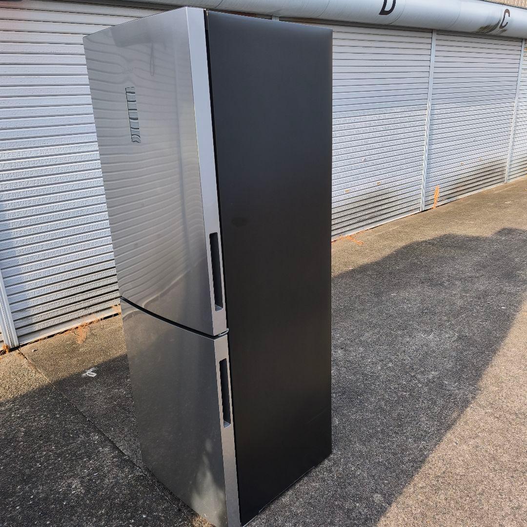 Haier 冷蔵庫 シルバー 340L 2ドア 右開き 冷凍室 119L 除菌済