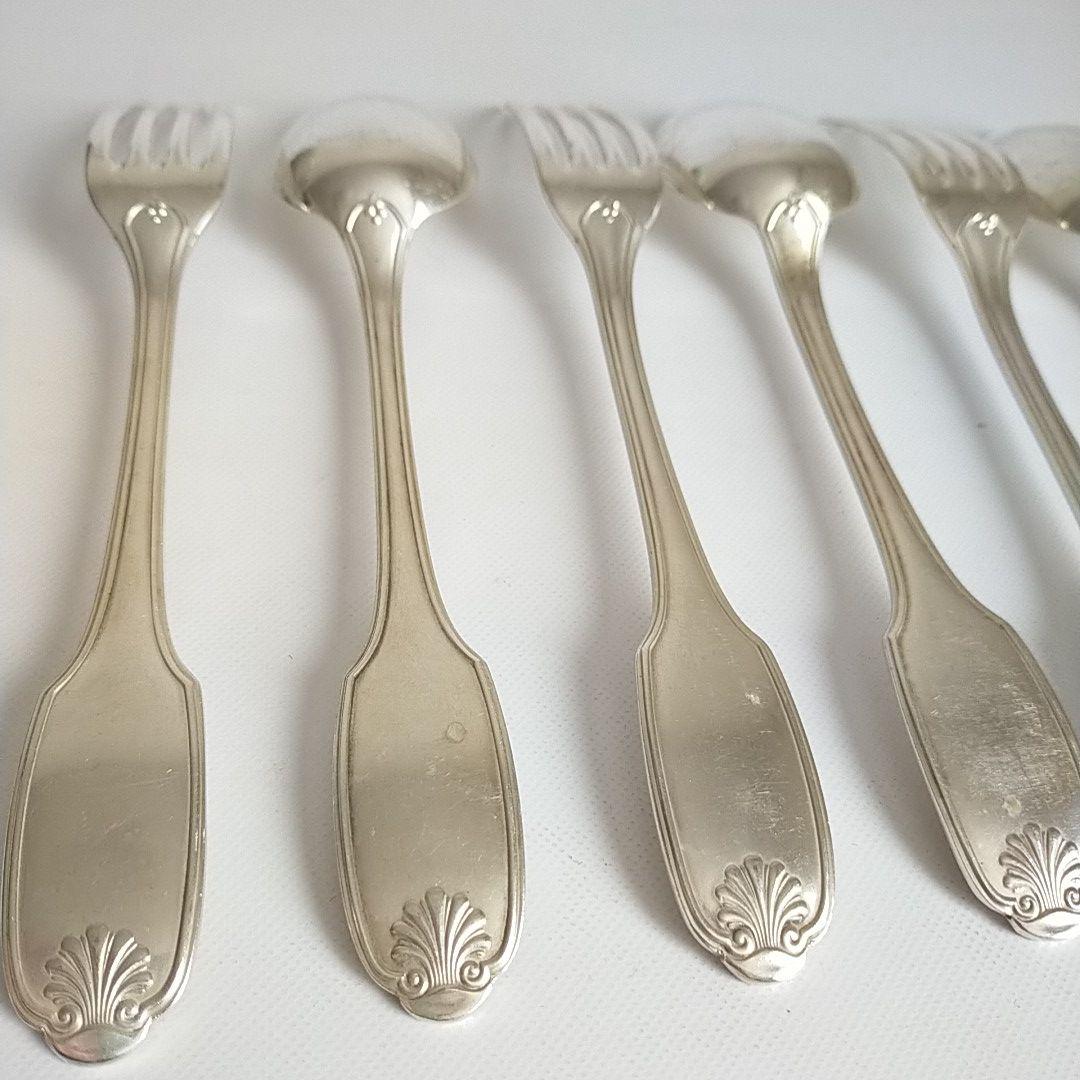 ALFENIDO クリストフル テーブルスプーン フォーク 6本 アンティーク
