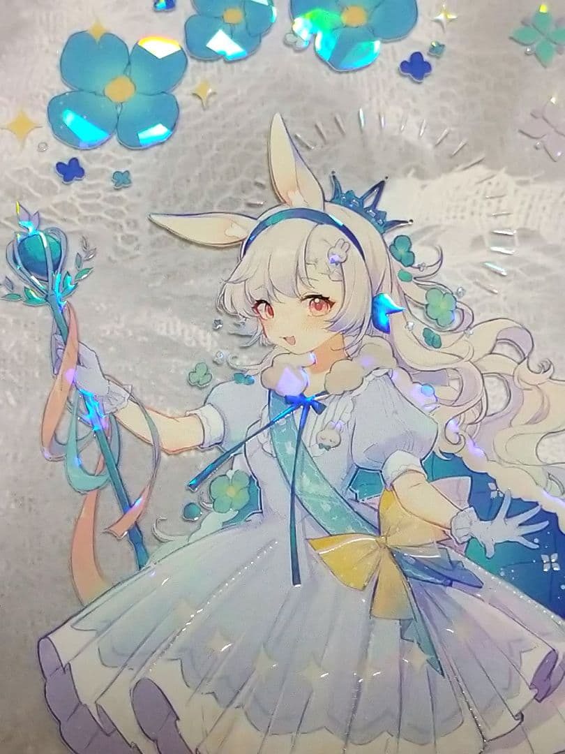 ✩のこり２✩J646＃月梦小兔(贝壳光)Wines切り売り海外人物マステ女の子