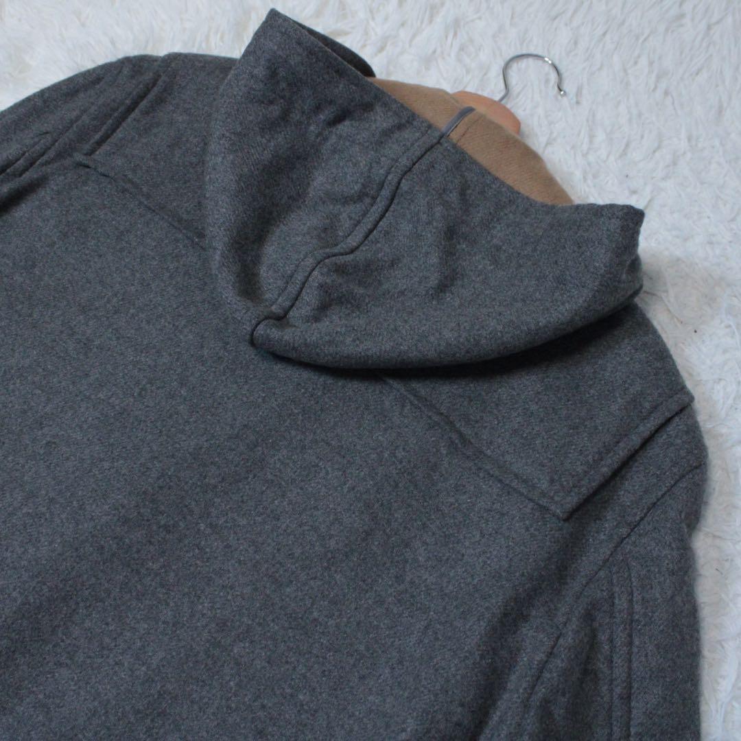 Papas マーティンソン生地 カシミヤ100% ダッフルコート ロング丈 M