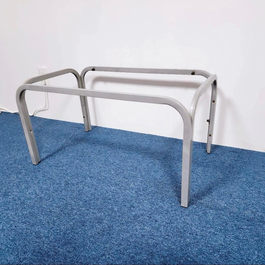 【アンティーク】昭和レトロ アイアンフレーム ガラステーブル センターテーブル