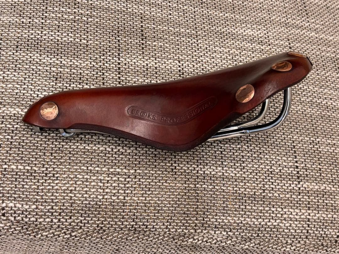 ブルックス　革サドル　チームプロフェッショナル　レザー　ブラウン　BROOKS