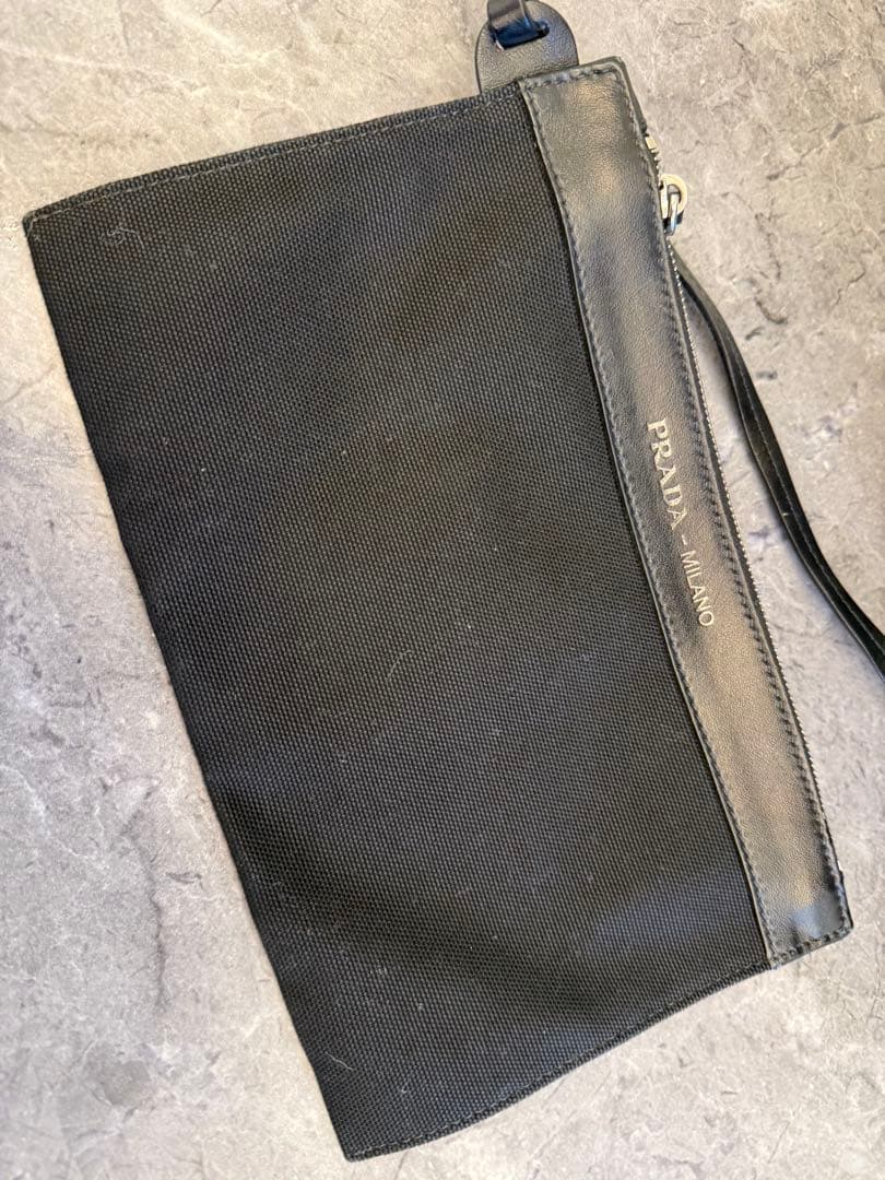 PRADA プラダ バケツ型 ハンドバッグ デニム