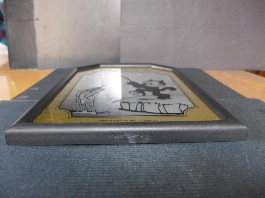 時代物　フィリックス ザ キャット　パブミラー　壁掛け・立掛け兼用　中古　レトロ